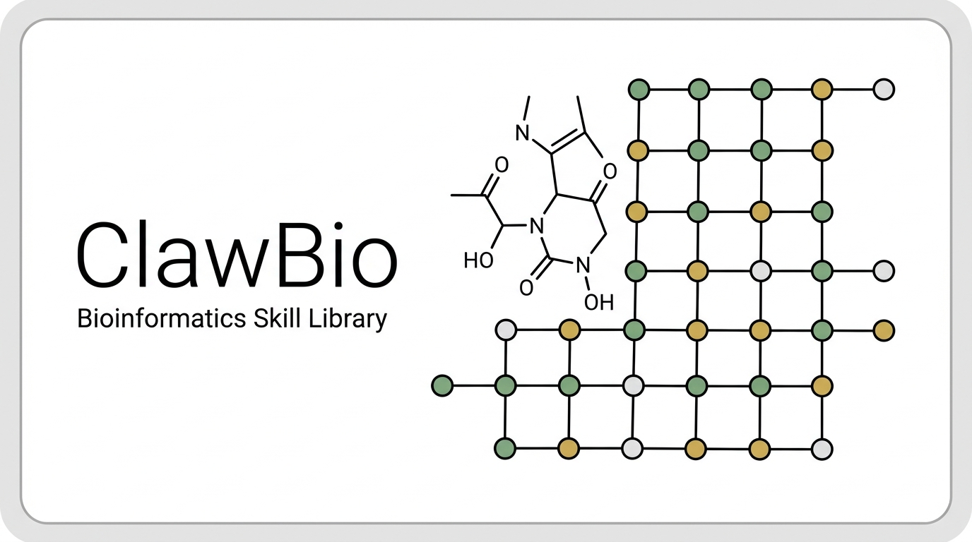 ClawBio: A Practical Skill Library for Bioinformatics Workflows cover